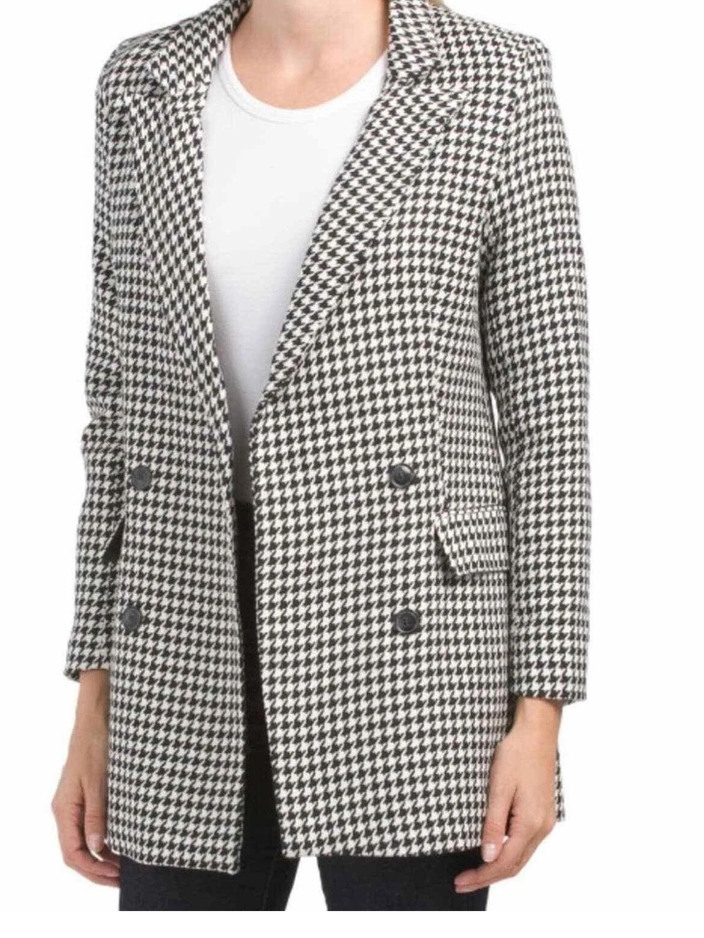 Rachel Zoe Black & White Houndstooth Blazer/Jacket NWT